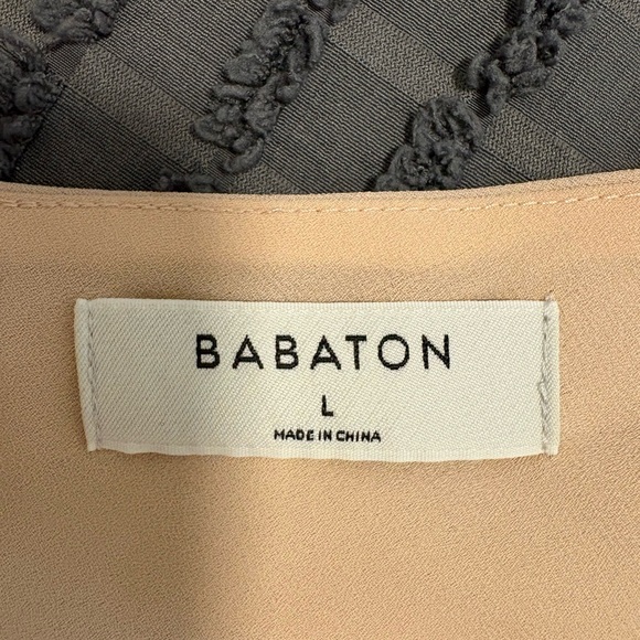 Babaton Soft Pink Sleeveless V-Neck Wide-Leg Jumpsuit - Picture 6 of 7